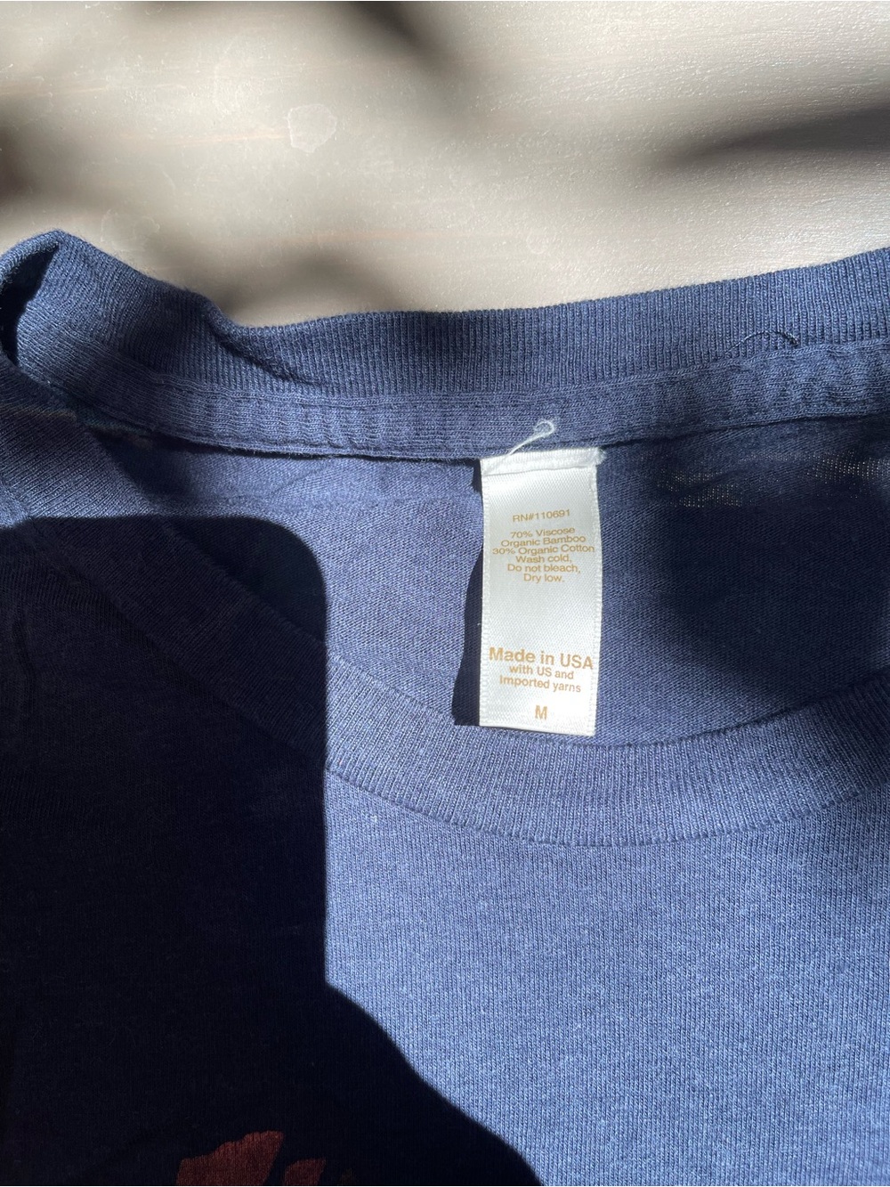 Navy Graphic Llama Tee with Multicolor Accent - Picture 3 of 3